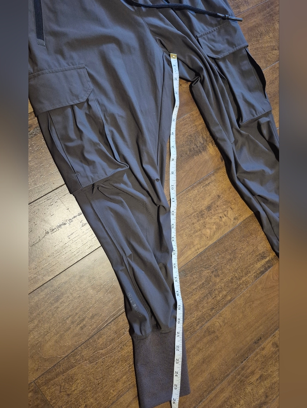 ASRV DSG-0437 Men’s XS Gray Tech Cargo Joggers Tapered Performance Pants - Picture 5 of 9